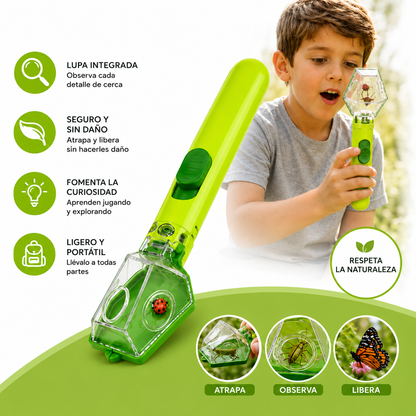 InsectBox Explorer™ | Atrapa Insectos con Lupa para Niños